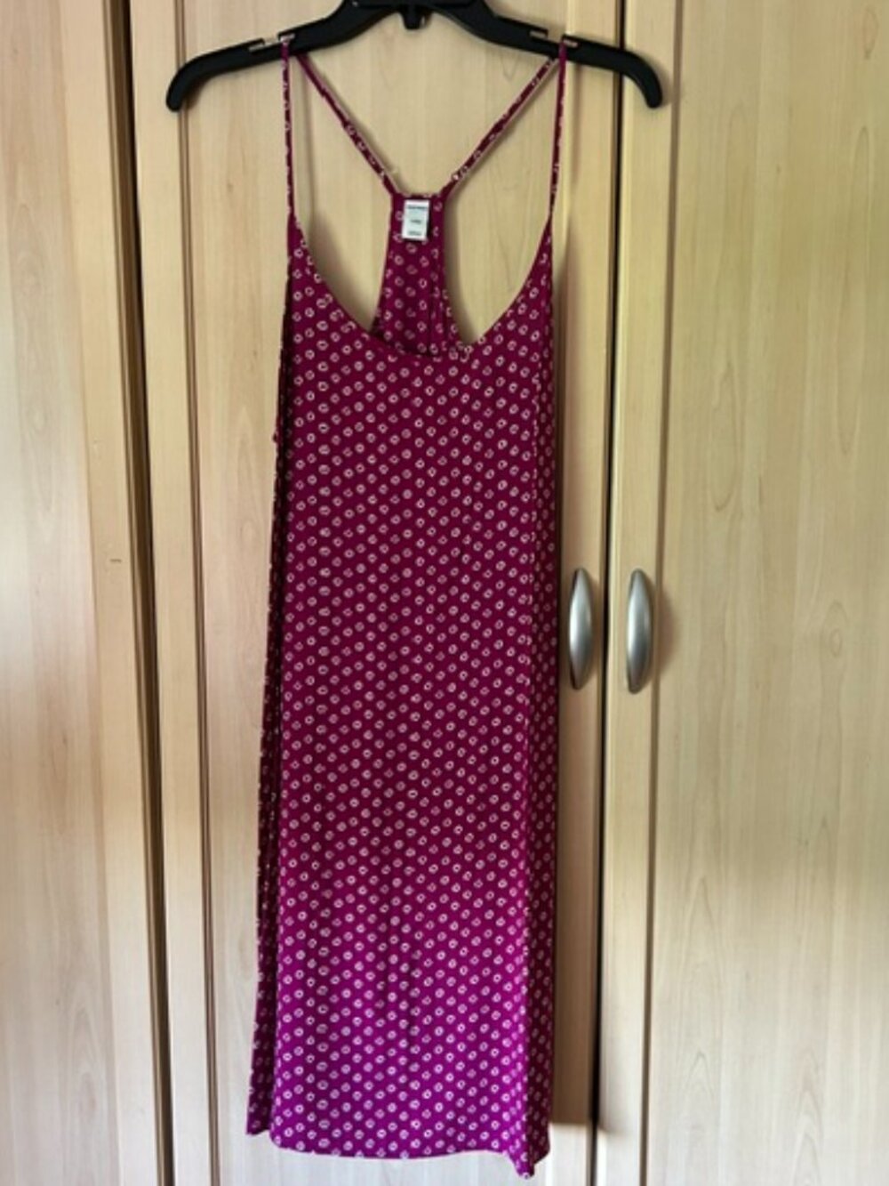 NWT - Old Navy Purple Print T-Back Slip Dress Size Large